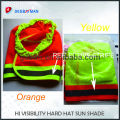 High quality reflective helmet sun shade hi-vis safety hard hat neck shade